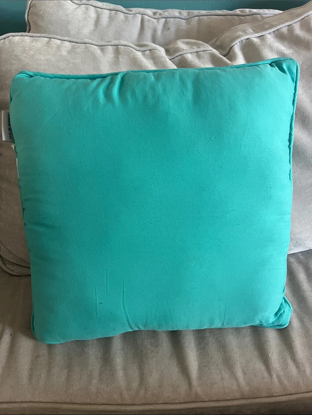 Turquoise 'Namastay in Bed' Decorative Throw Pillow - Home Bedding